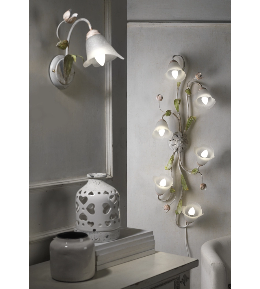 APPLIQUE 1 LUCE ONLI "WILMA" BIANCO E14